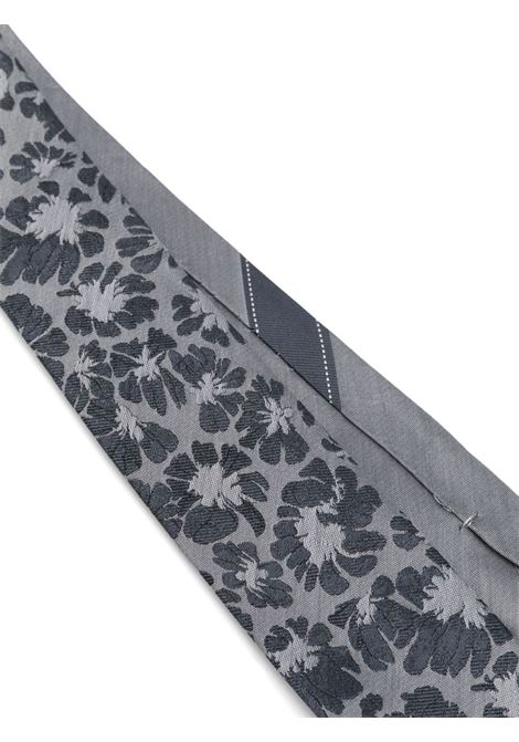 Grey printed silk tie Dries Van Noten - men DRIES VAN NOTEN | 2510216001901510